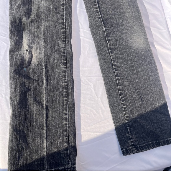 Lee Women's Straight Leg Jeans - Dark Gray - Picture 7 of 8